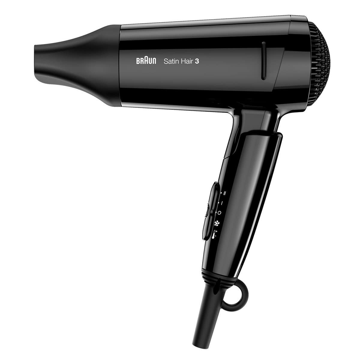Фен-щетка Braun Satin Hair 3 и Фен для волос Satin Hair 3 Style&Go HD350, с IonTec, складной, 1600 Вт, 100-240 В, черный, фото №4