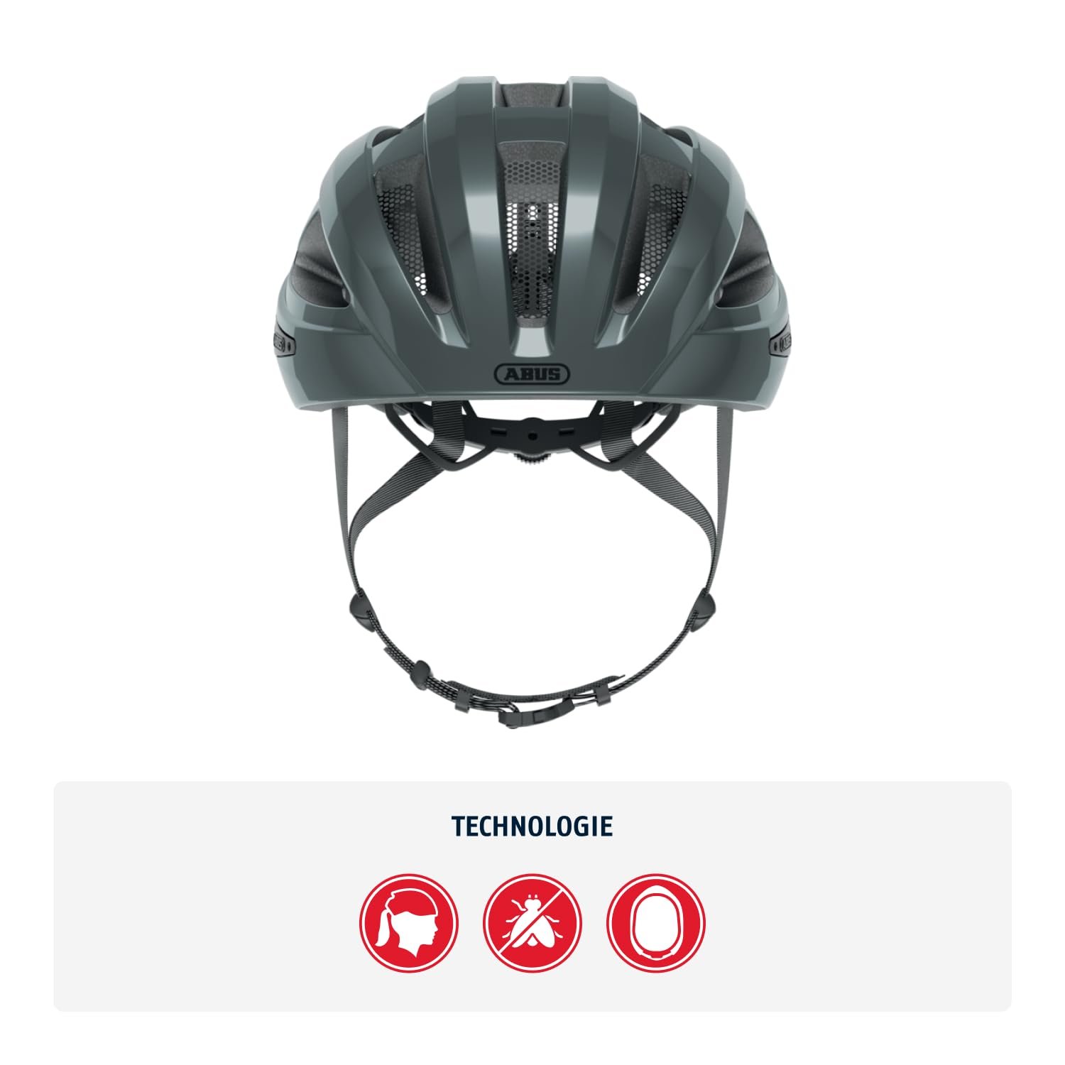 Шолом Road Bike ABUS Macator - Спортивний велосипедний шолом для початківців, підходить для плетіння волосся, для чоловіків та жінок, фото №2