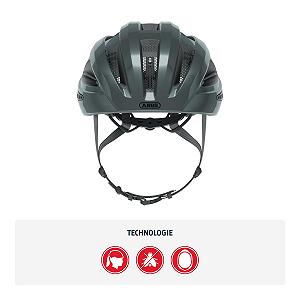 Шолом Road Bike ABUS Macator - Спортивний велосипедний шолом для початківців, підходить для плетіння волосся, для чоловіків та жінок synthetic.ua - Фото 1
