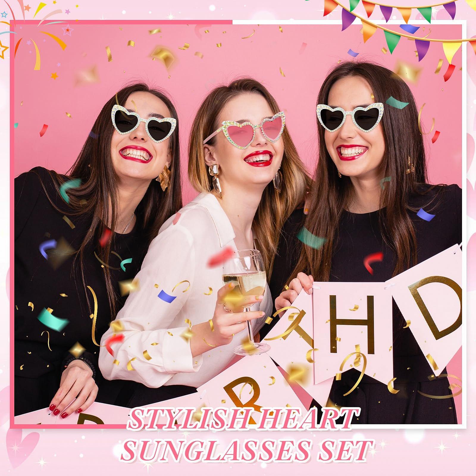 Солнцезащитные очки Сердце Белое, фото №5