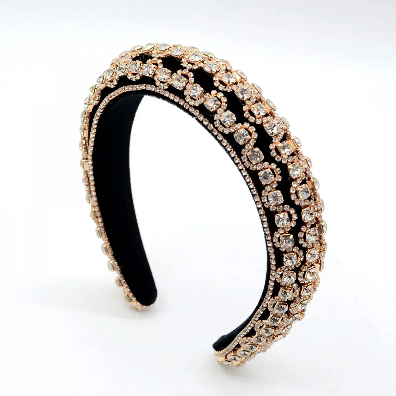 Обруч для волос со стразами для женщин, фото №1