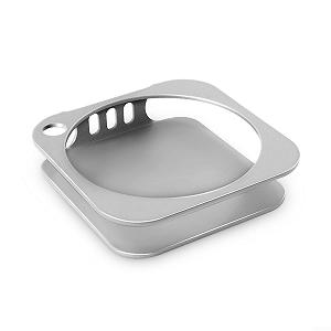 Портативная металлическая подставка для ноутбука для Mac Mini Нескользящая с противоударной защитой углов 12.6*12.6*3.2см - Фото 1