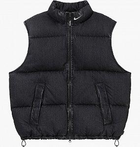 Жилетка Supreme x Nike Denim Puffer Black S - Фото 1