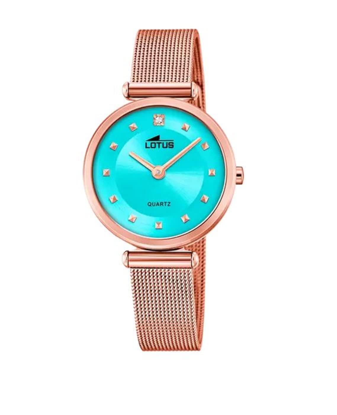 Женские часы Lotus Bliss 18794/6, корпус из нержавеющей стали, розовое золото, золотой браслет из нержавеющей стали, розовое золото/бирюзовый, фото №1 Женские часы Lotus Bliss 18794/6, корпус из нержавеющей стали, розовое золото, золотой браслет из нержавеющей стали, розовое золото/бирюзовый, фото №1