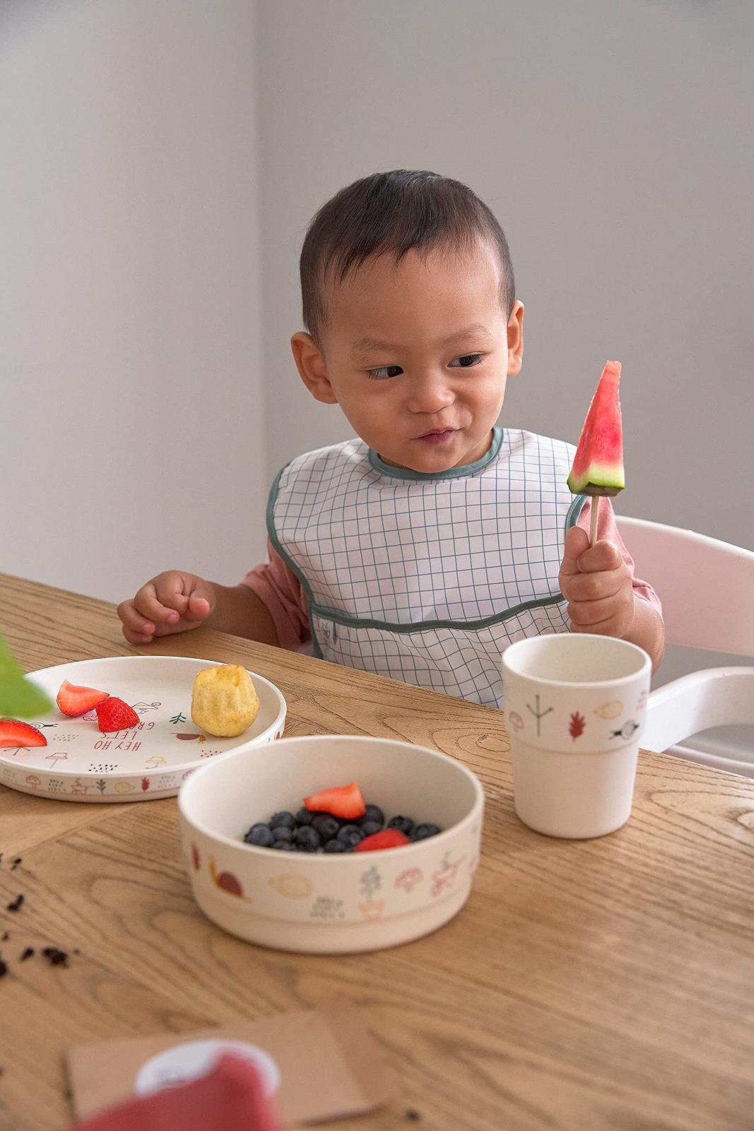 Детский набор посуды Läsig Garden Explorer (тарелка, чашка, миска, ложка), фото №7 Детский набор посуды Läsig Garden Explorer (тарелка, чашка, миска, ложка), фото №7