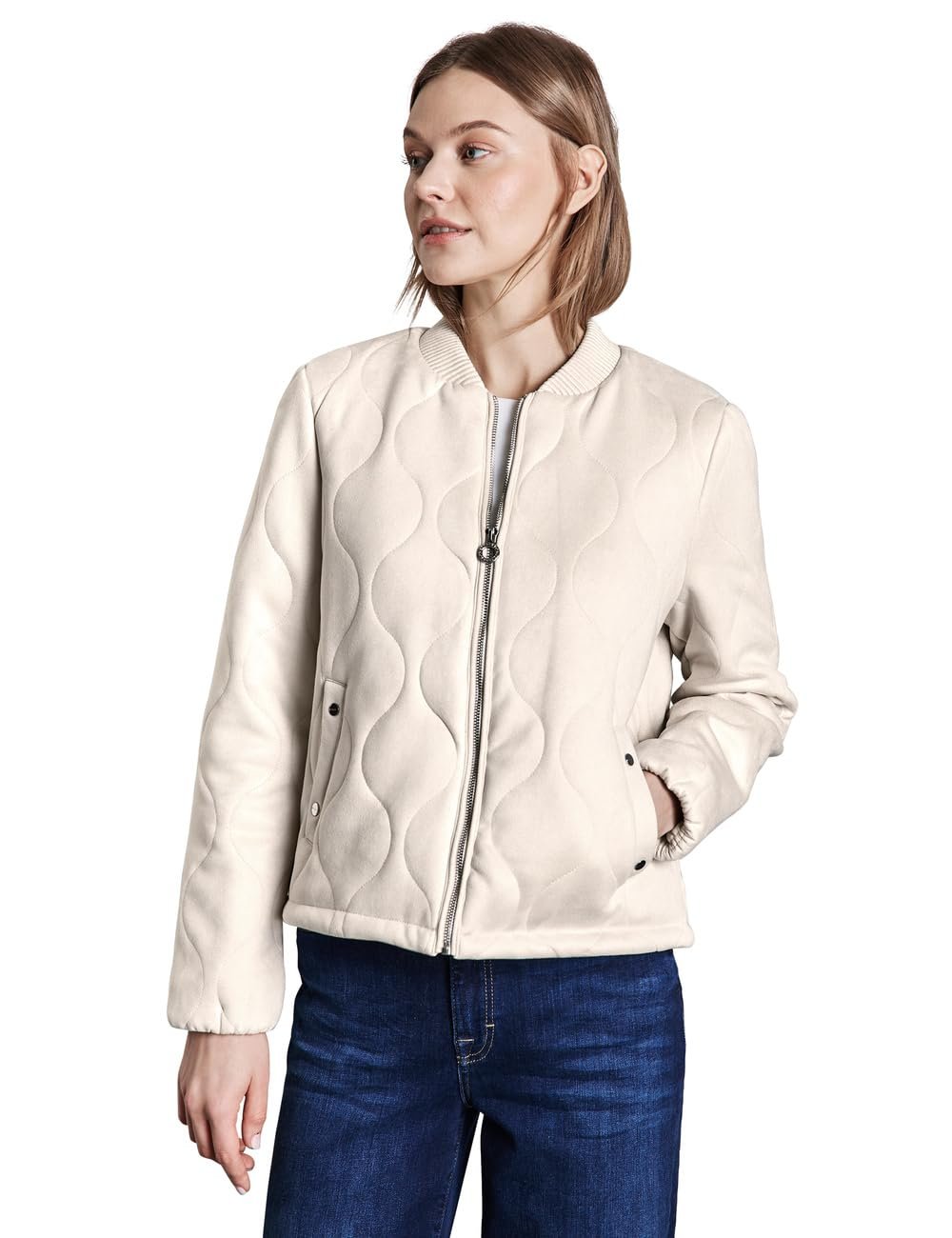 Куртка Street One стеганая велюровая женская, фото №1