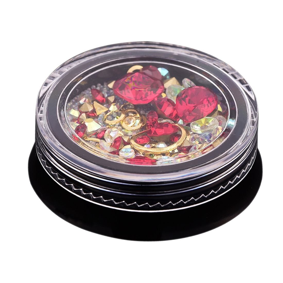 Прикраси для нігтів 3D FANGO, набір акрилові кінчики, плоскі діаманти, фото №6