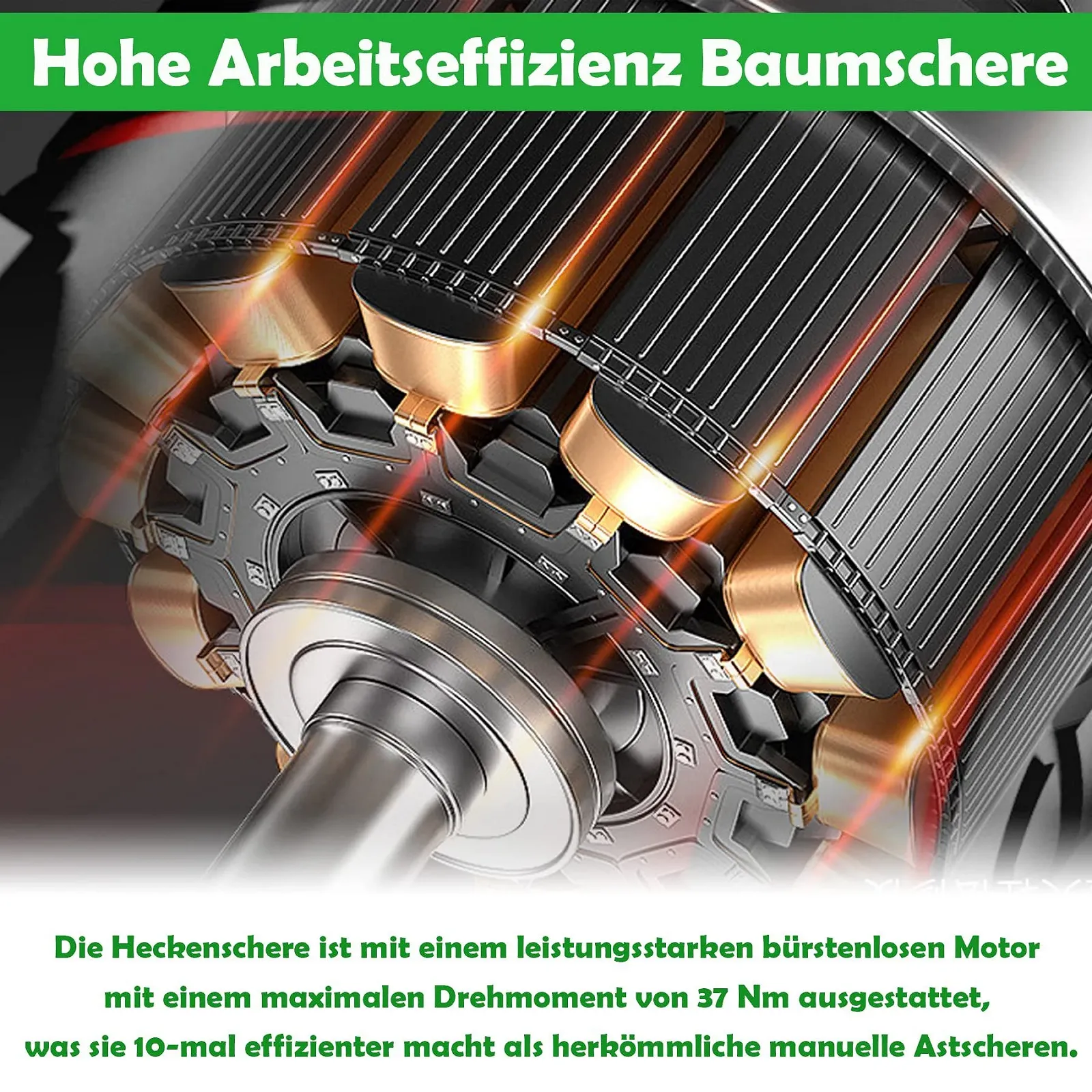 Акумуляторний секатор SUBTLETY Electric SK5 сталь 30 мм, фото №3