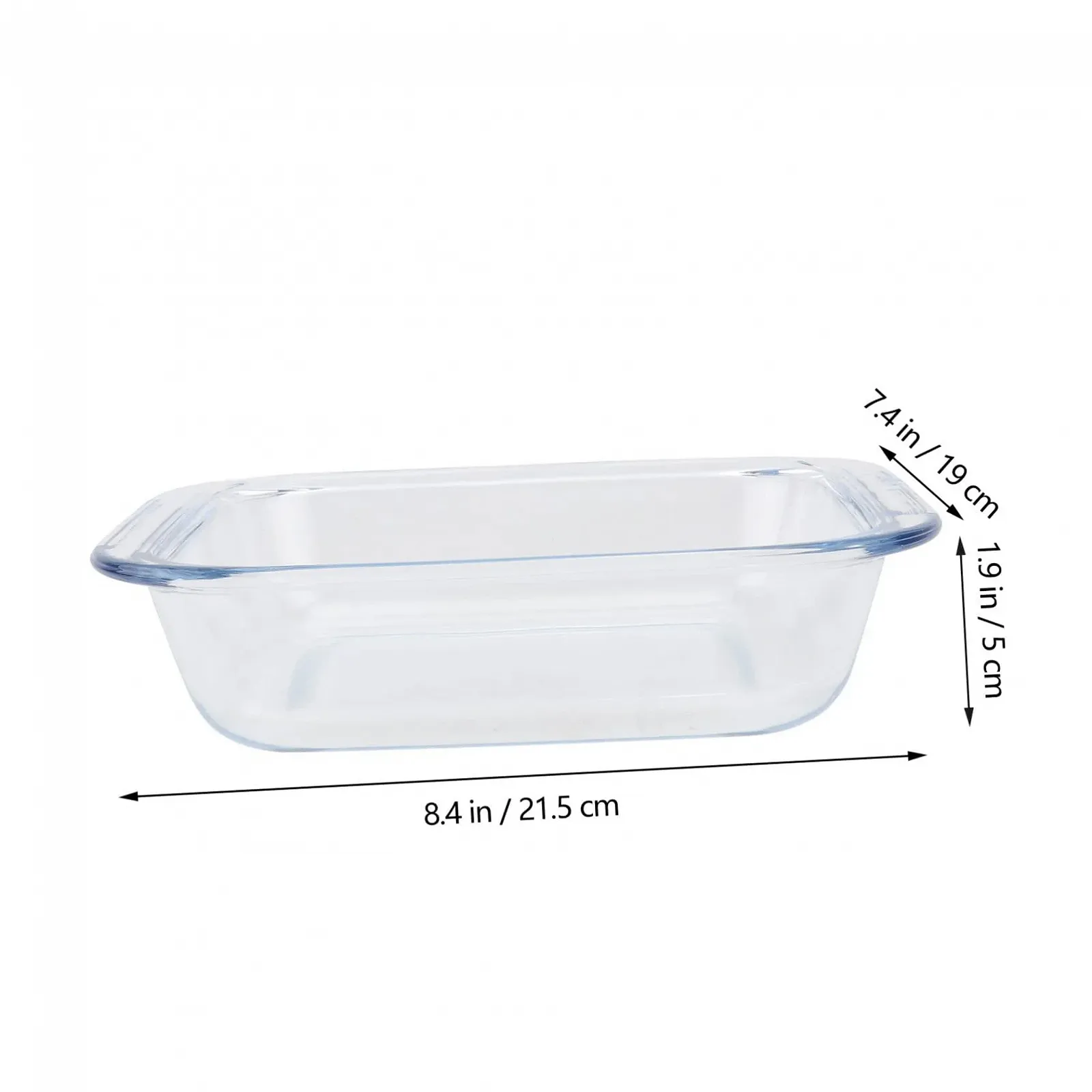 Таця для подачі Gatuida термостійка скляна 1 шт для мікрохвильової печі та духовки боросилікатне скло, фото №2