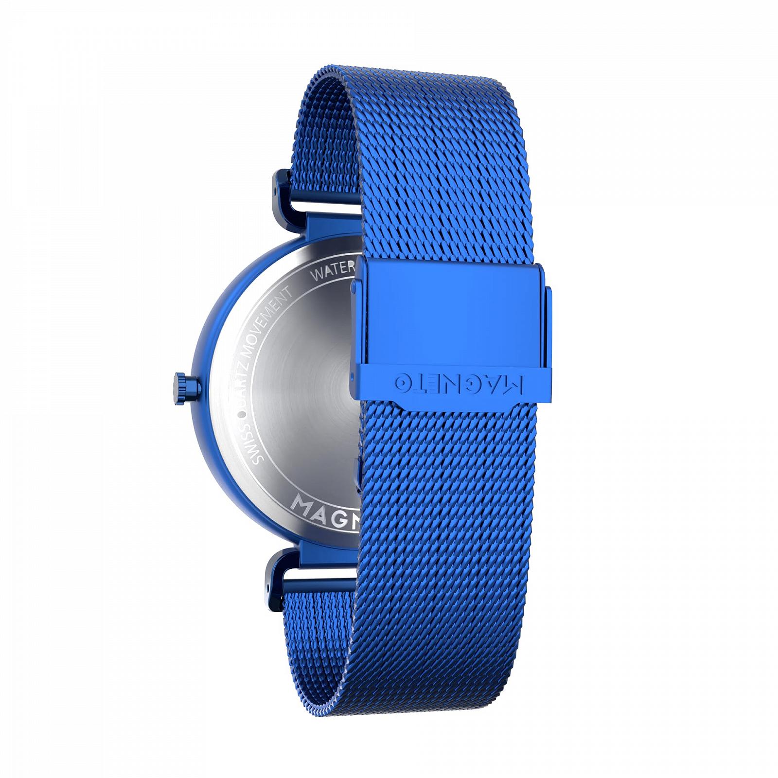 Часы Magneto Primus Minimalist Mesh Синий для мужчин и женщин, фото №4
