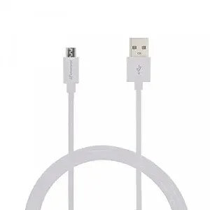 Дата кабель USB 2.0 AM to Micro 5P 2.5m white Grand-X PM025W - Фото 1