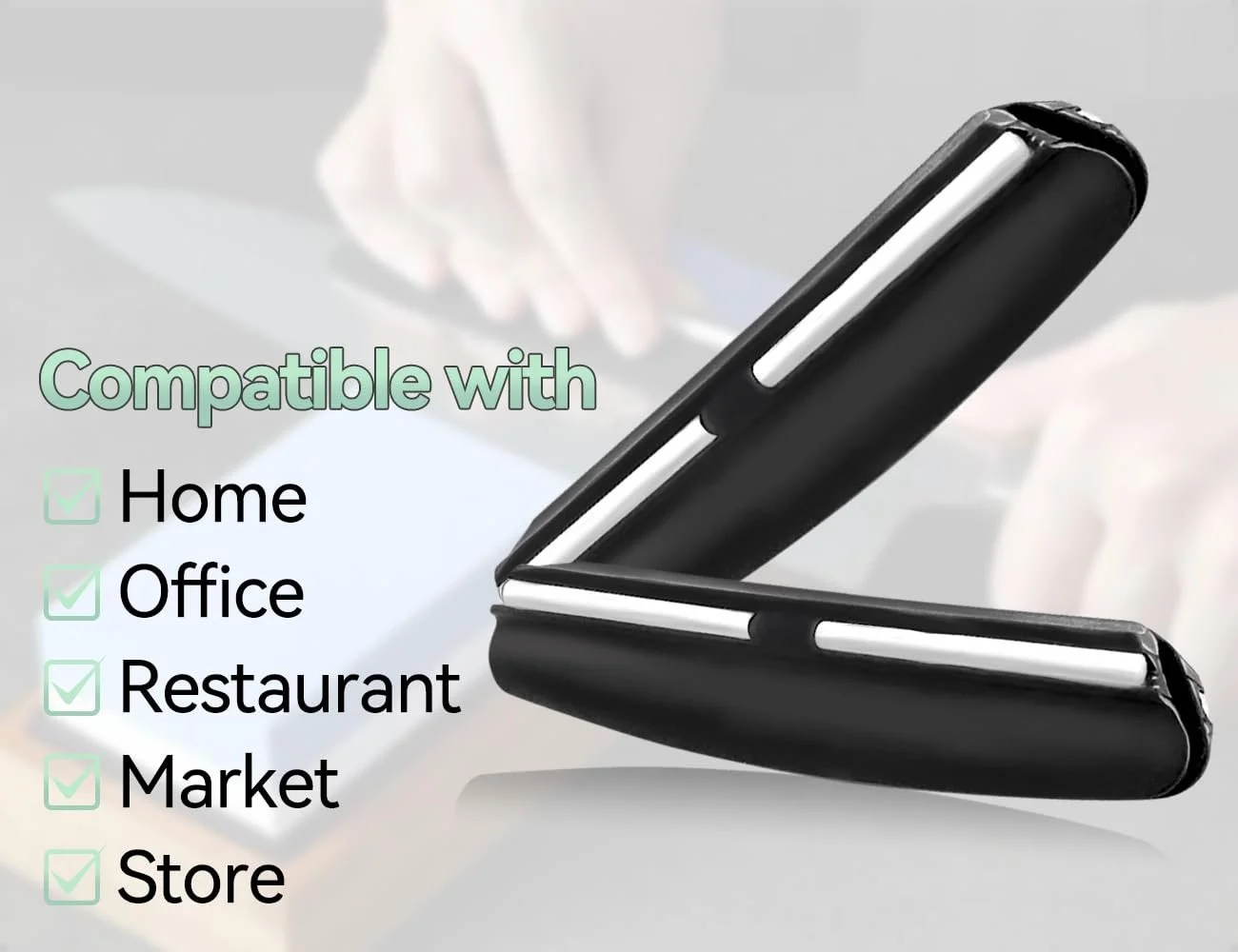 Держатель угла заточки ножей для точильных камней 2 шт. черный, фото №7