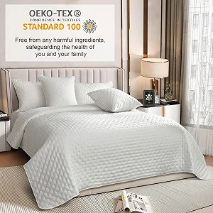 Покривало стьобане Elegant, Універсальний плед synthetic.ua - Фото 1