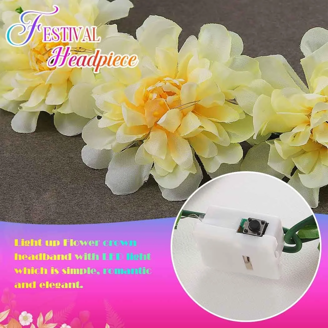 Вінок Квітка з LED Підсвічуванням, фото №3