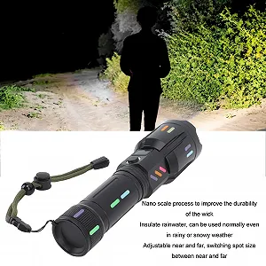 Ліхтарик TOPINCN Перезаряджуваний LED Суперяскравий Ручний Зум Білий synthetic.ua - Фото 1