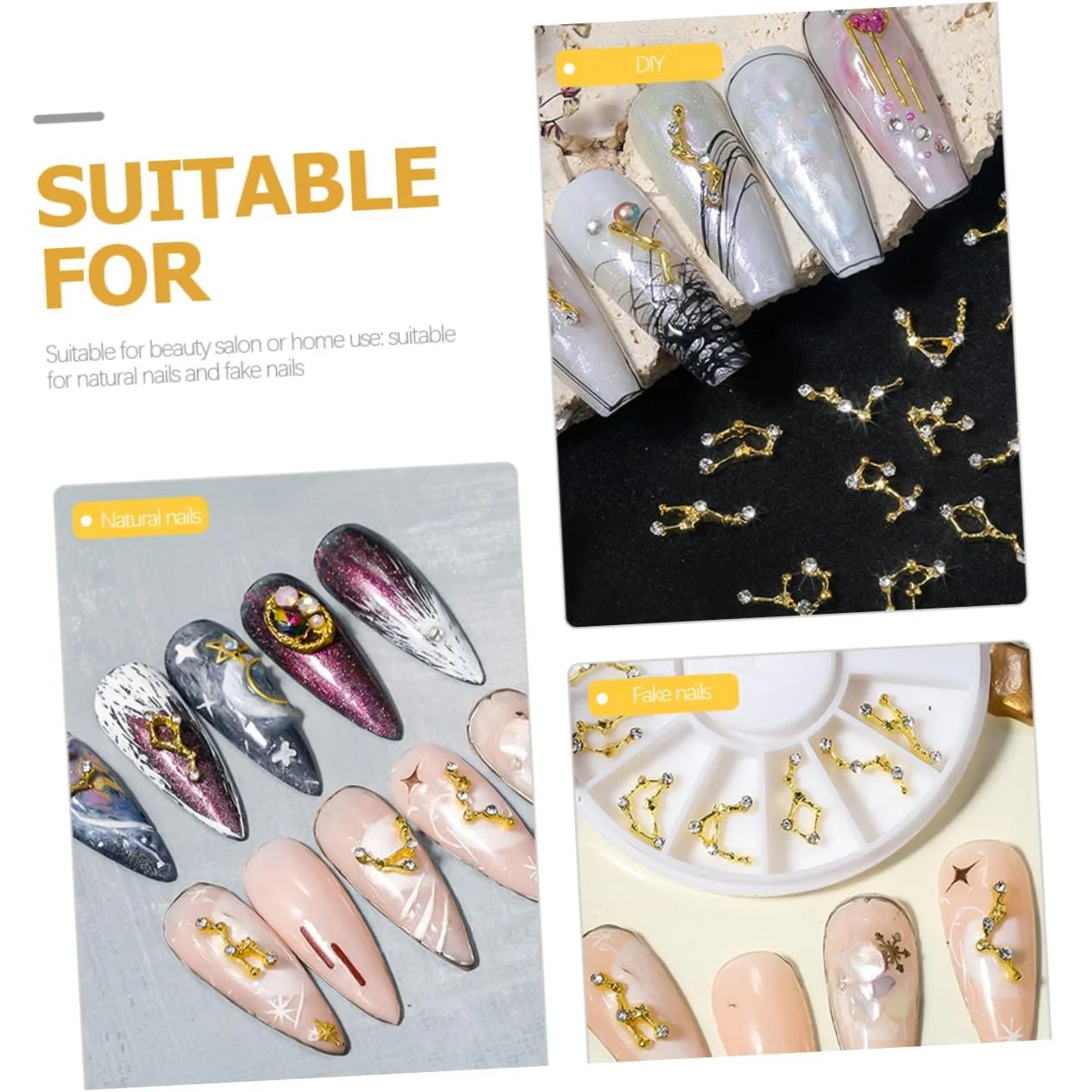 Наклейки Знаки Зодіаку Housoutil 3D для нігтів, фото №7