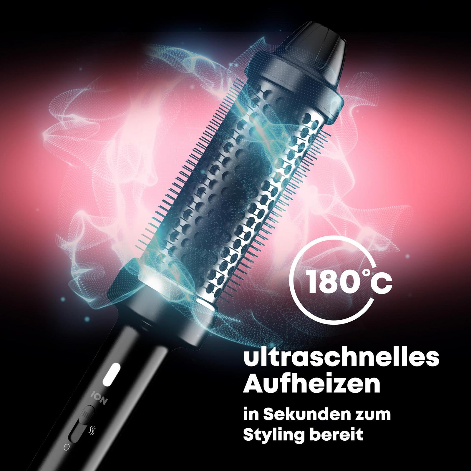 Термощетка Revamp Progloss Big Hot Brush 40 mm 180 ºC 3 m кабель черная, фото №3 Термощетка Revamp Progloss Big Hot Brush 40 mm 180 ºC 3 m кабель черная, фото №3