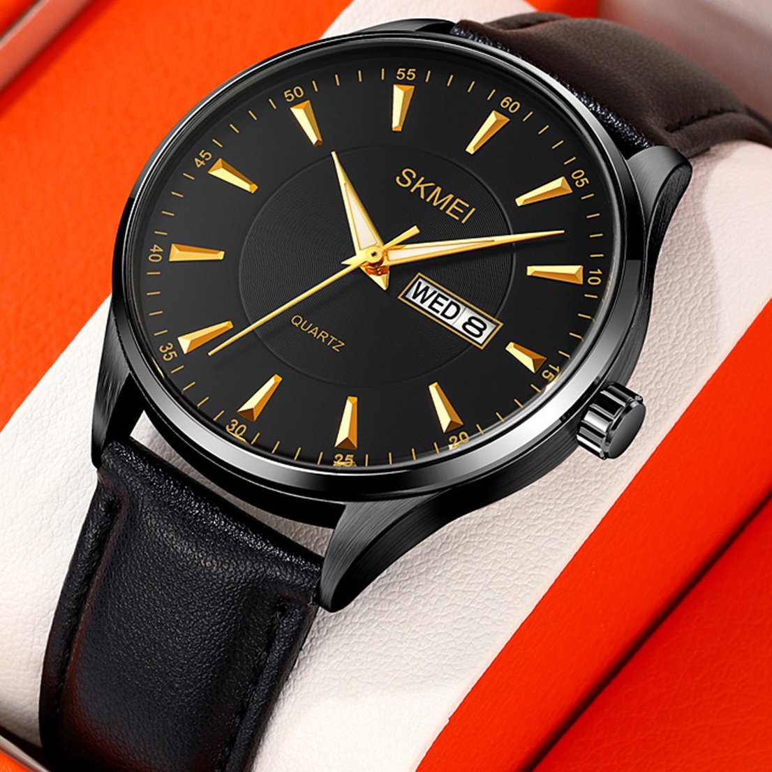 Годинник Skmei 2075BKBKGD Black-Black-Gold, фото №4