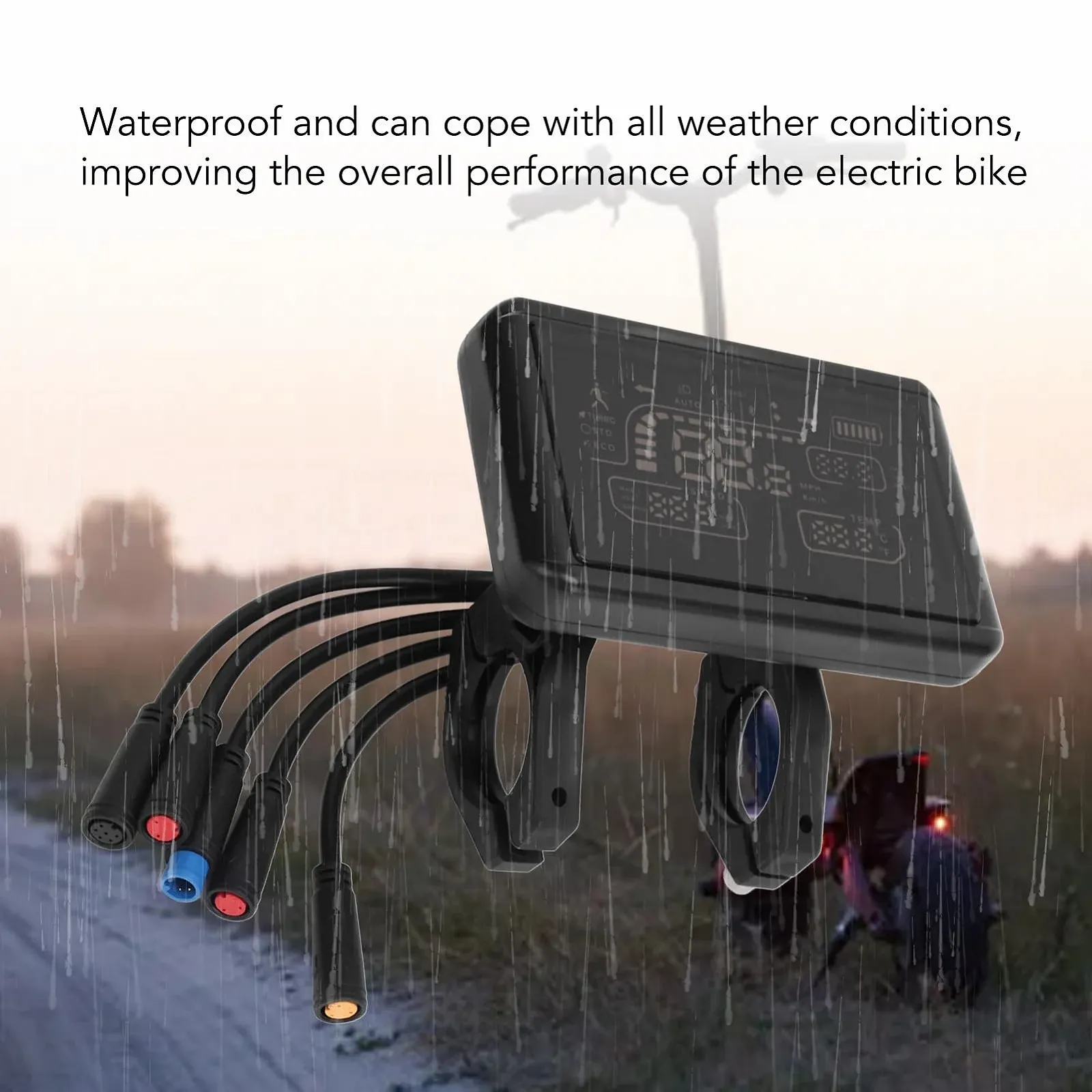 LCD-дисплей для электровелосипеда T4 5 Waterproof Plugs 0.9 Inch, фото №3