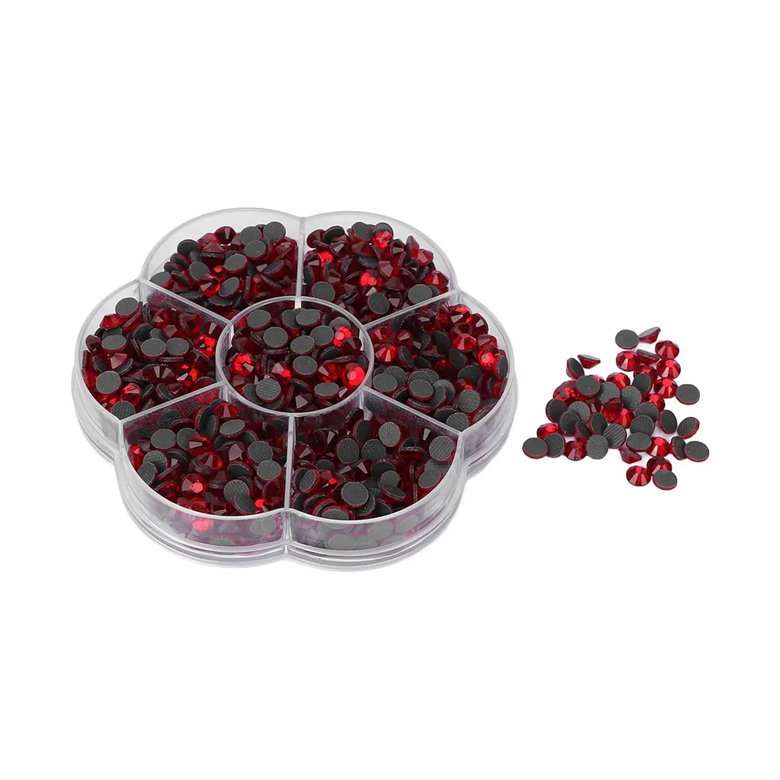 Стрази Скляні Прозорі JM201 Червоний, фото №6