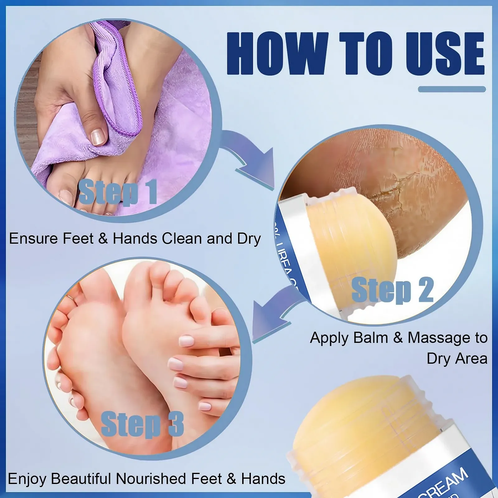 Крем для ног и рук Urea Cream 60% увлажняющий в стике 1.41 унции, фото №7 Крем для ног и рук Urea Cream 60% увлажняющий в стике 1.41 унции, фото №7