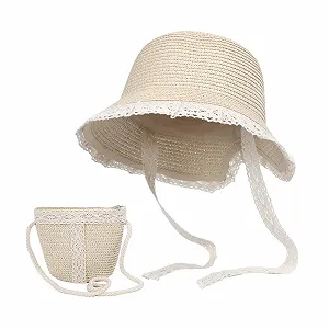 Соломенная шляпа для девочек TINAYAUE Летняя synthetic.ua - Фото 1