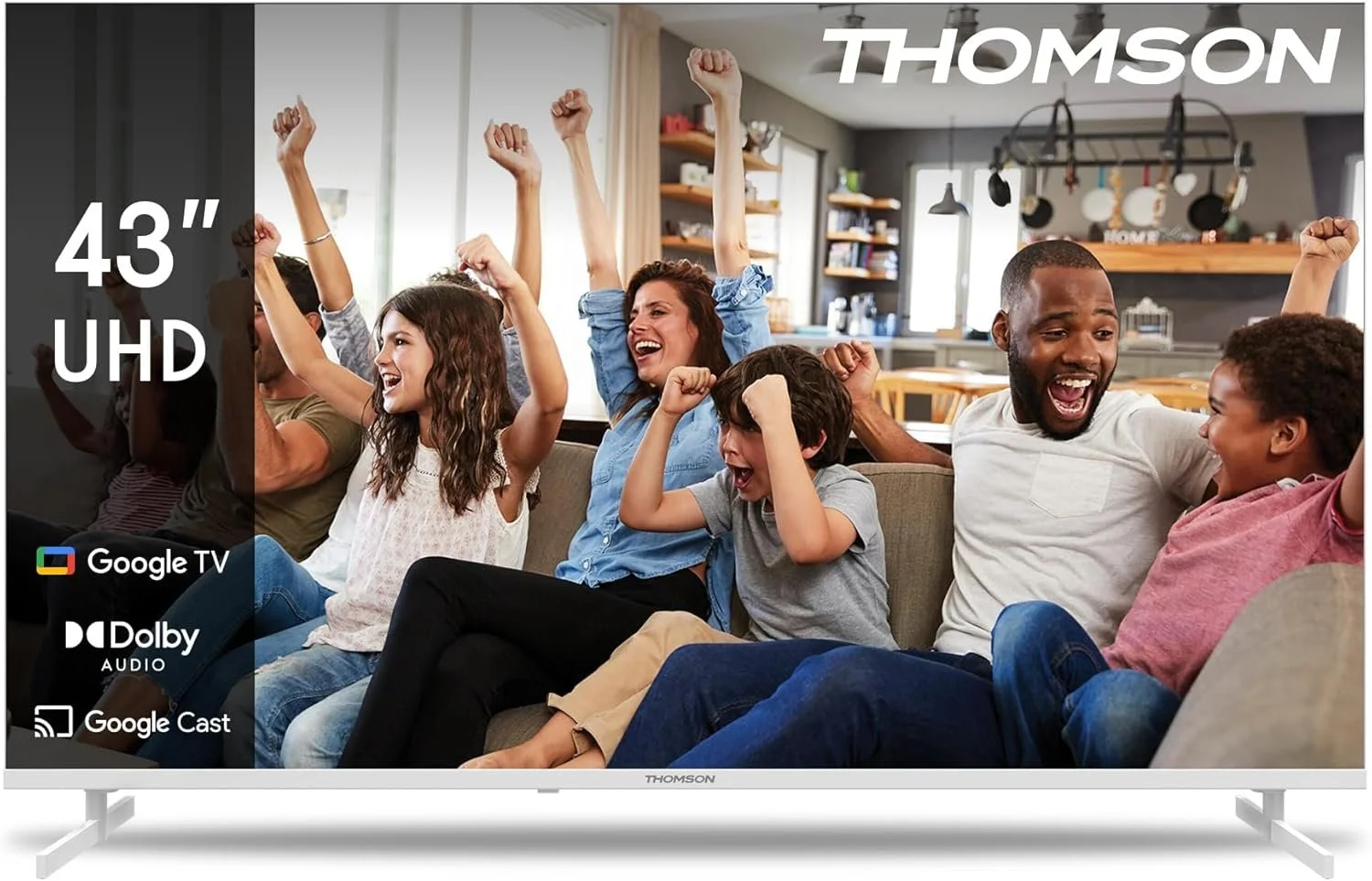 Телевізор 43" Thomson 43UG4S14W / 4K / 60 Гц / LCD / Google TV / Wi-Fi / Bluetooth / T2, фото №1