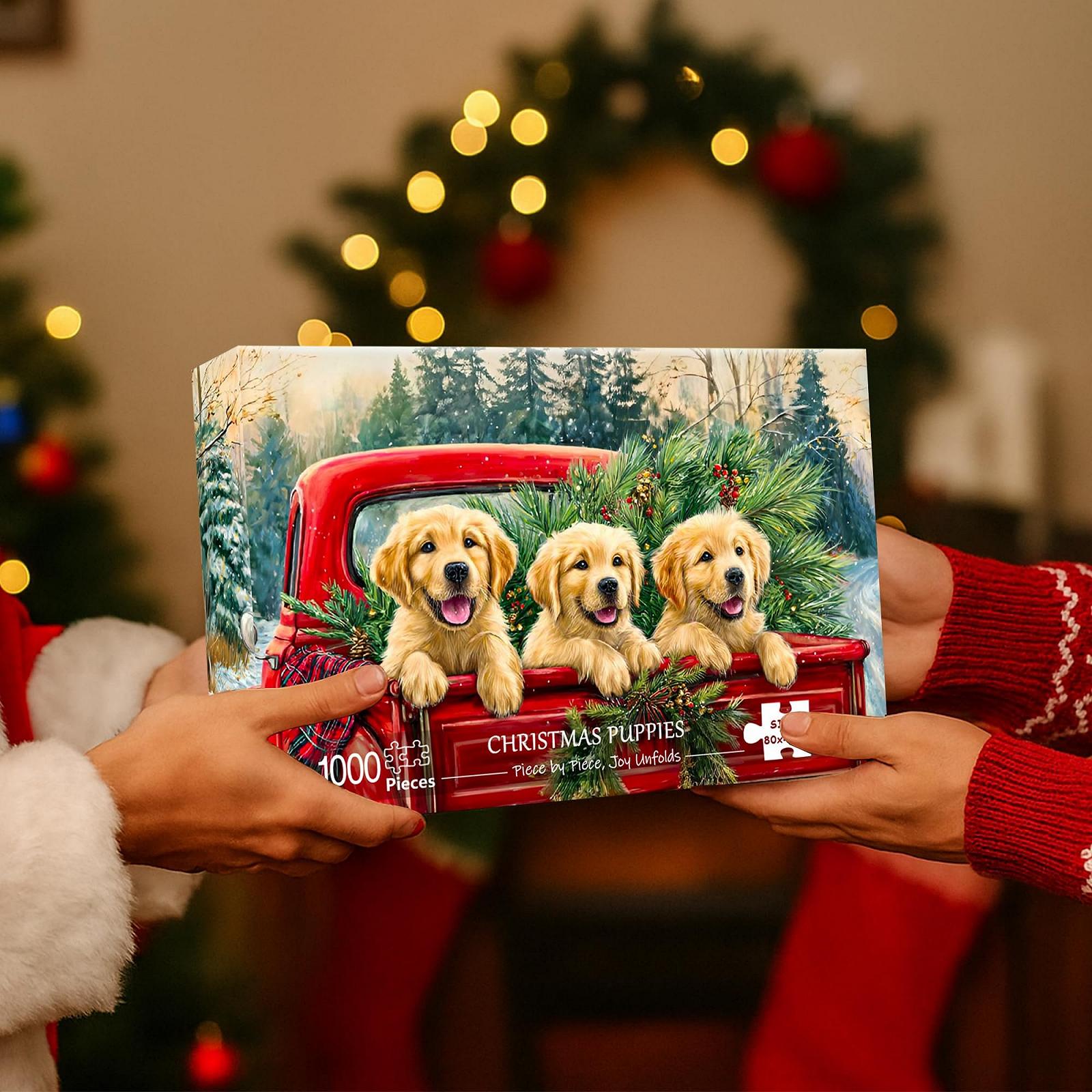 Пазл VAIIEYO Різдвяне цуценя 1000 елементів 41 x 80 см, фото №5