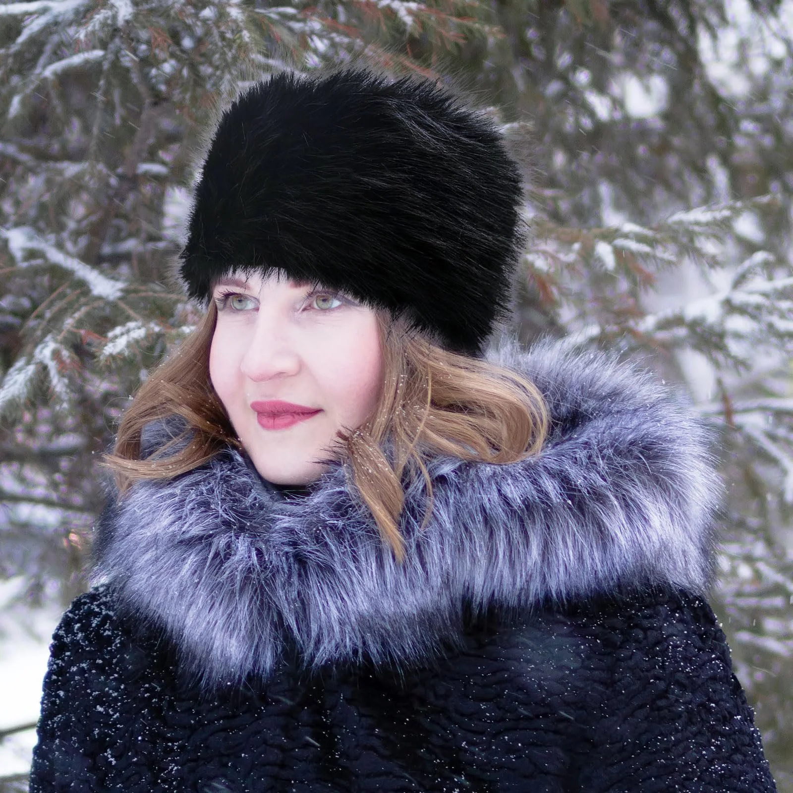 Хутряна Пов'язка на Голову Жіноча Зимова, фото №6