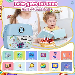 Детская фотокамера мгновенной печати 1080P HD 3 Rolls Photo Paper synthetic.ua - Фото 1