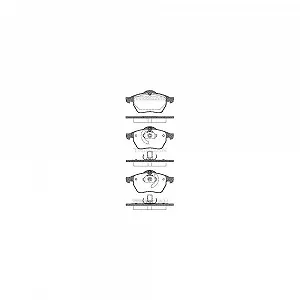 Комплект тормозных колодок, дисковый тормоз TRISCAN 8110 24002 для OPEL SAAB VAUXHALL - Фото 1