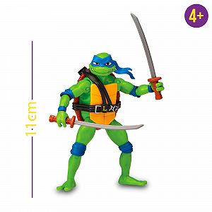 Фигурка Leonardo Ninja Turtles Mutant Giochi Preziosi подвижная 12 см с оружием synthetic.ua - Фото 1