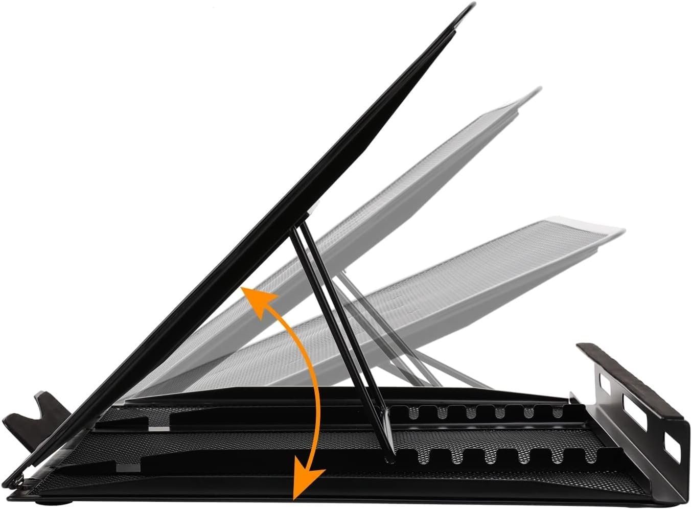 Подставка для ноутбука Amazon Basics Вентилируемая Регулируемая Эргономичная до 17,3 дюймов Черный, фото №3