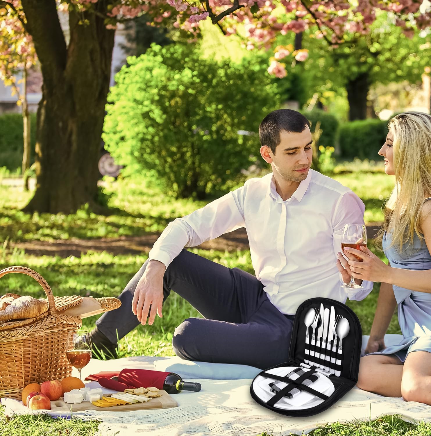 Набор для кемпинга UQTUKO Cutlery 13-Piece для 2 человек из нержавеющей стали, фото №3