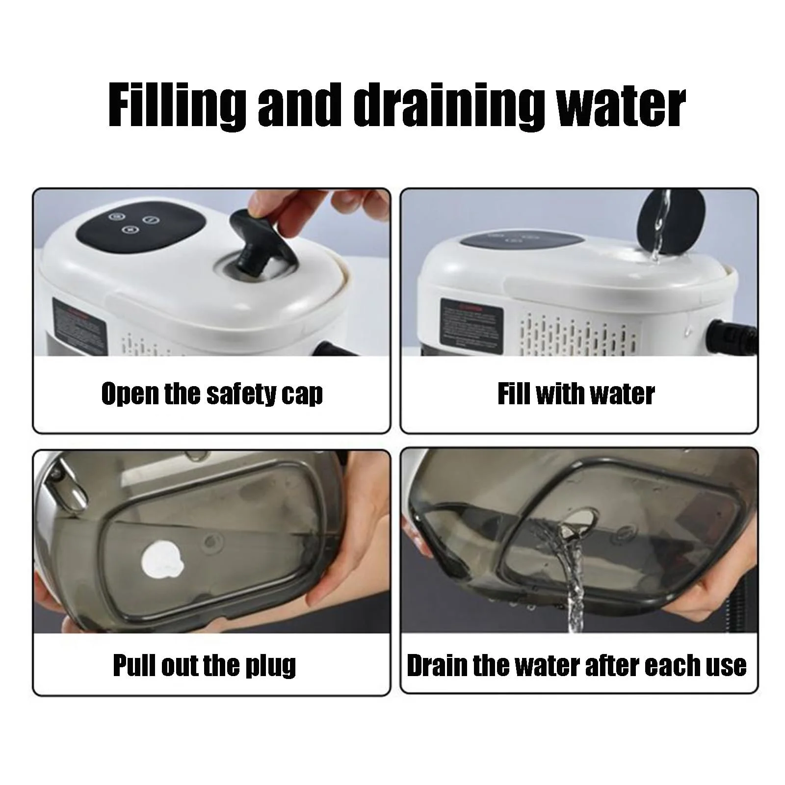 Пароочисник ручний 2500 W 3 Bar Білий з насадками-щітками, фото №3 Пароочисник ручний 2500 W 3 Bar Білий з насадками-щітками, фото №3