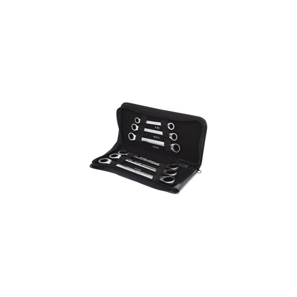 Набір накидних тріскачкових ключів KS TOOLS GEARplus 503.4580 5 предметів 8-19 мм, фото №1