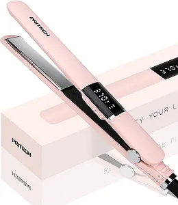 Выпрямитель для волос PRITECH с титановыми пластинами и LCD-дисплеем 150-230°C Pink - Фото 1