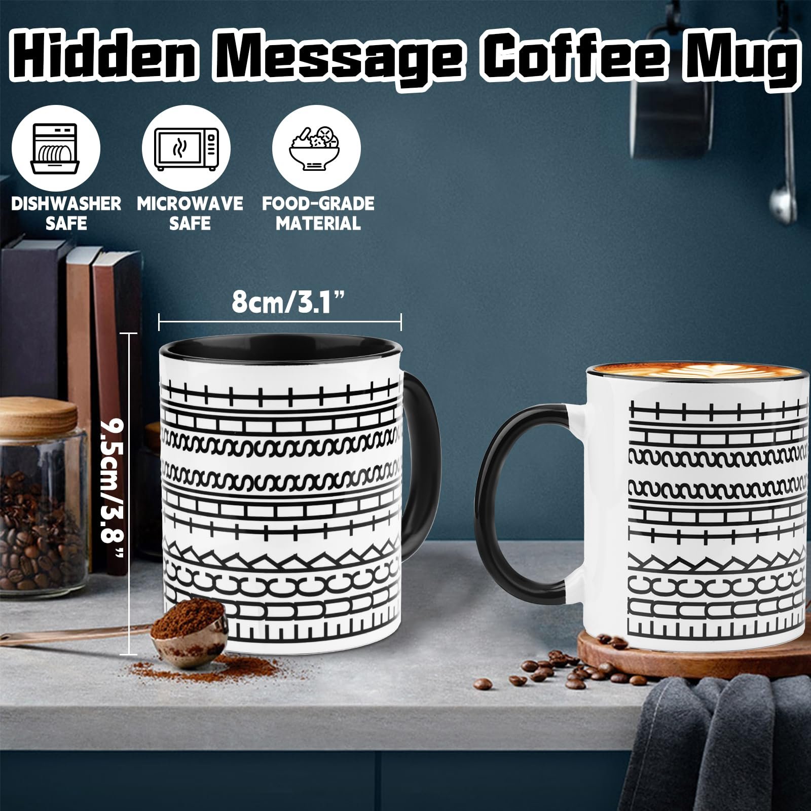 Кухоль Приховане повідомлення Кераміка, фото №2