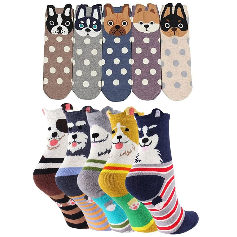 Жіночі шкарпетки з бавовни з мультяшним малюнком, фото №1