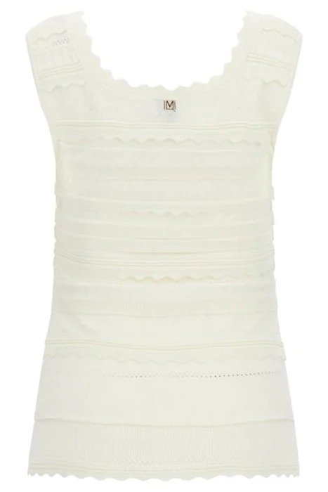 Жіночий топ Guess by Marciano scalloped edges Білий - M, фото №6