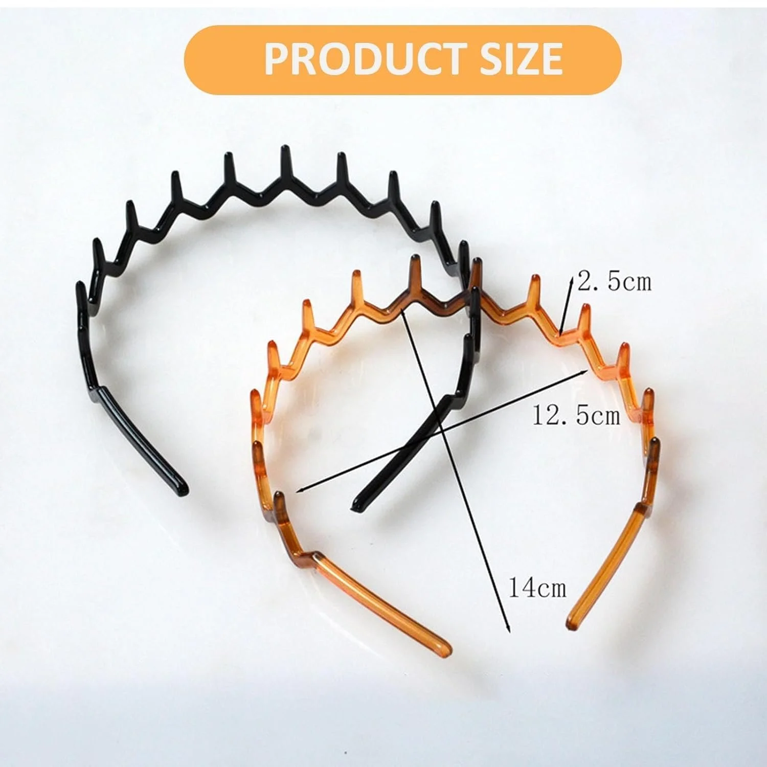 Набір з 3 зігзагоподібних обручів на голову, фото №3