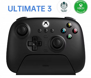 Геймпад 8Bitdo Ultimate 3 Black + Док-станція - Фото 1