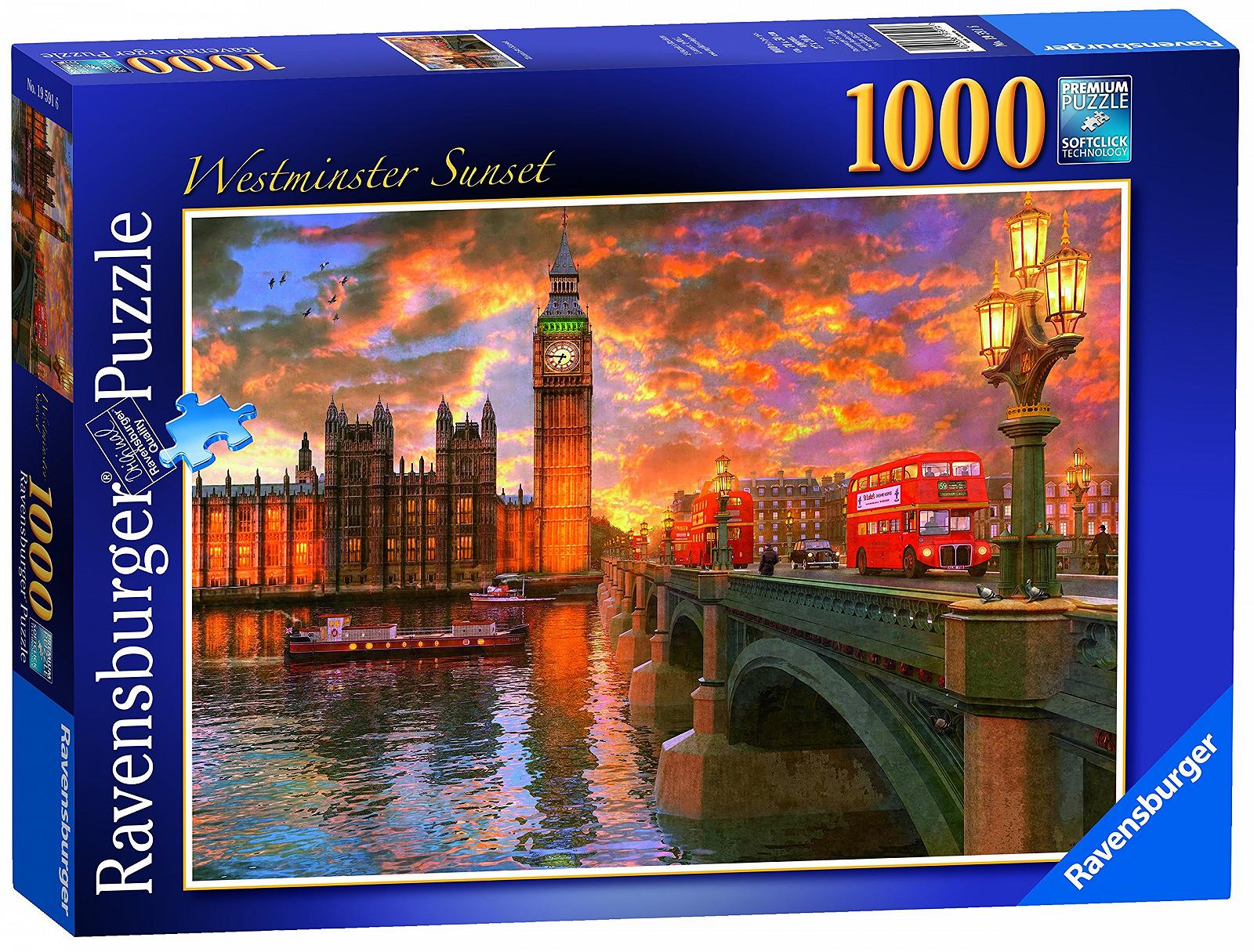 Пазл Ravensburger London Westminster Sunset 1000 деталей, фото №1