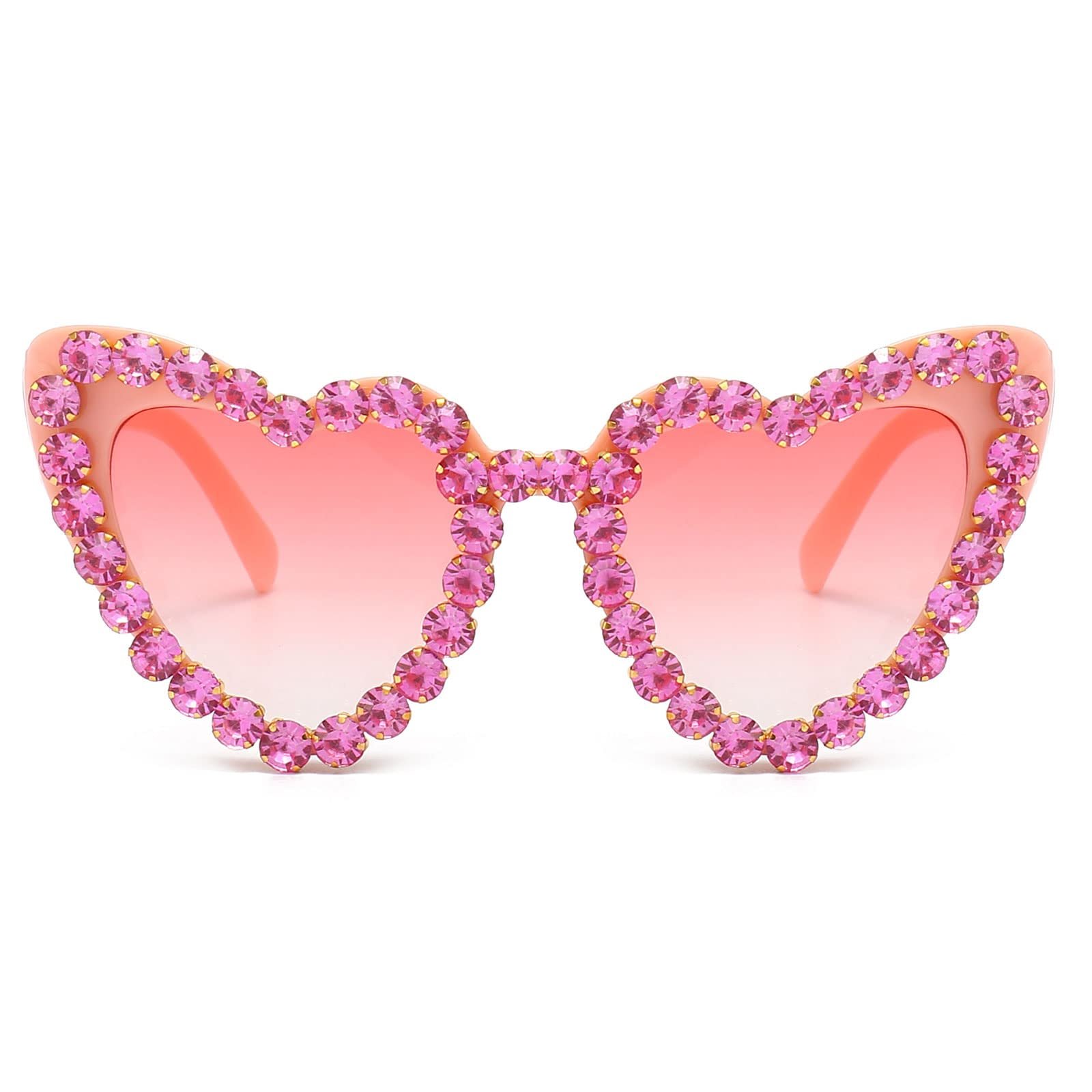 Сонцезахисні окуляри YAMEIZE Серце з діамантами UV400, фото №2