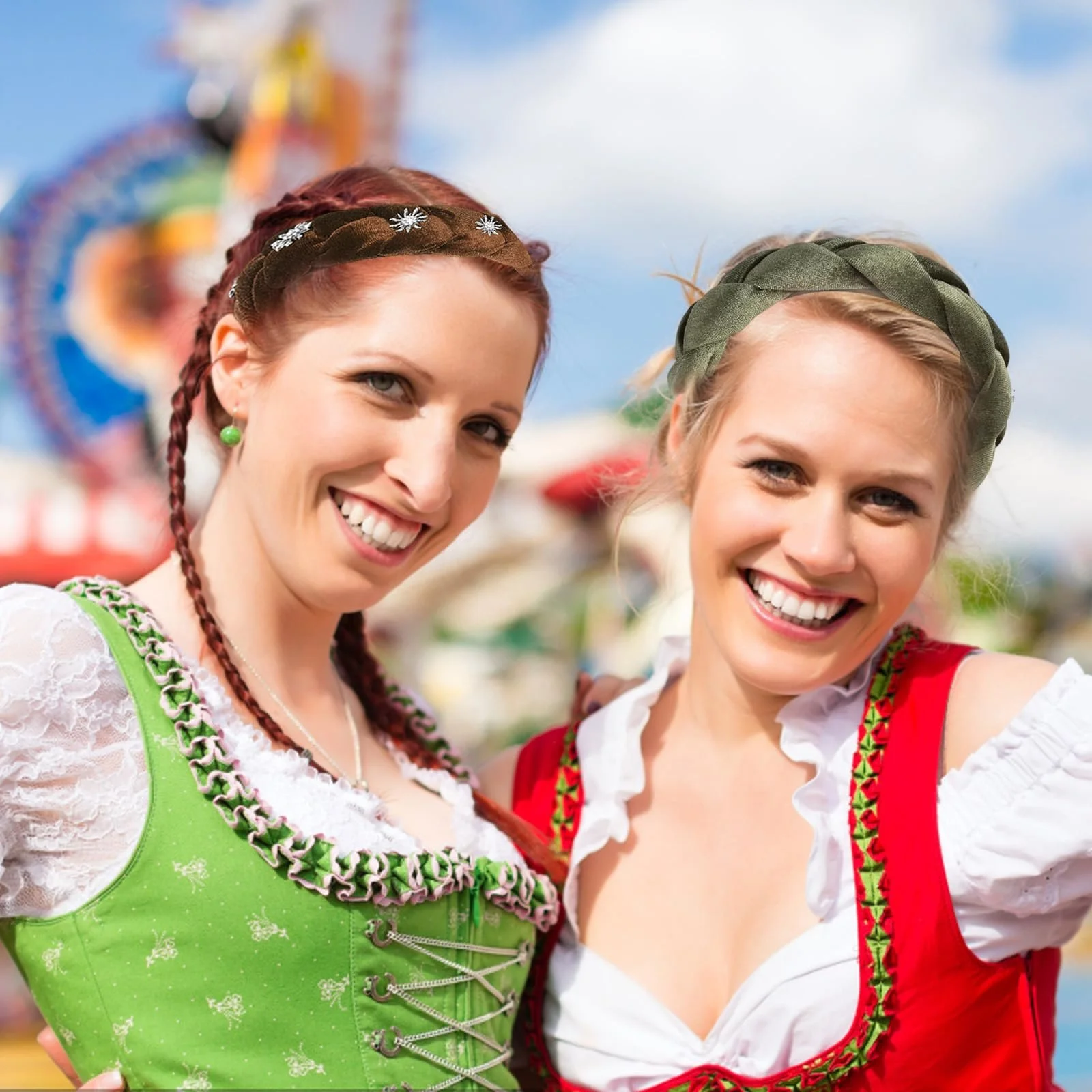 Вінтажний обруч для волосся, Плетений, фото №6