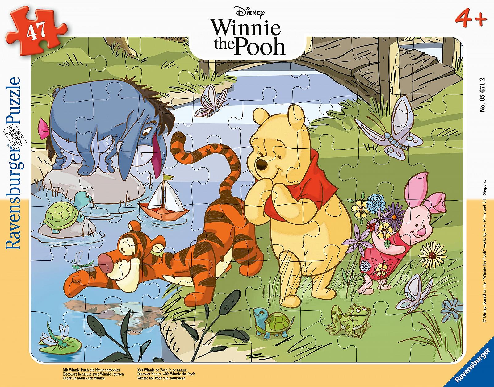 Дитячий пазл Ravensburger Disney Winnie the Pooh Discover Nature with Winnie the Pooh 48 деталей від 4 років, фото №1