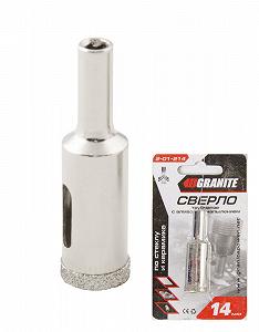 Свердло трубчасте GRANITE з алмазним напиленням для скла та плитки 18 мм 2-01-218 - Фото 1