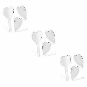 Купить Ручное Зеркало Angoily 9 STK сердце Форма складная Ручка портативный для макияжа - Фото 1 Ручное Зеркало Angoily 9 STK сердце Форма складная Ручка портативный для макияжа - Фото 1