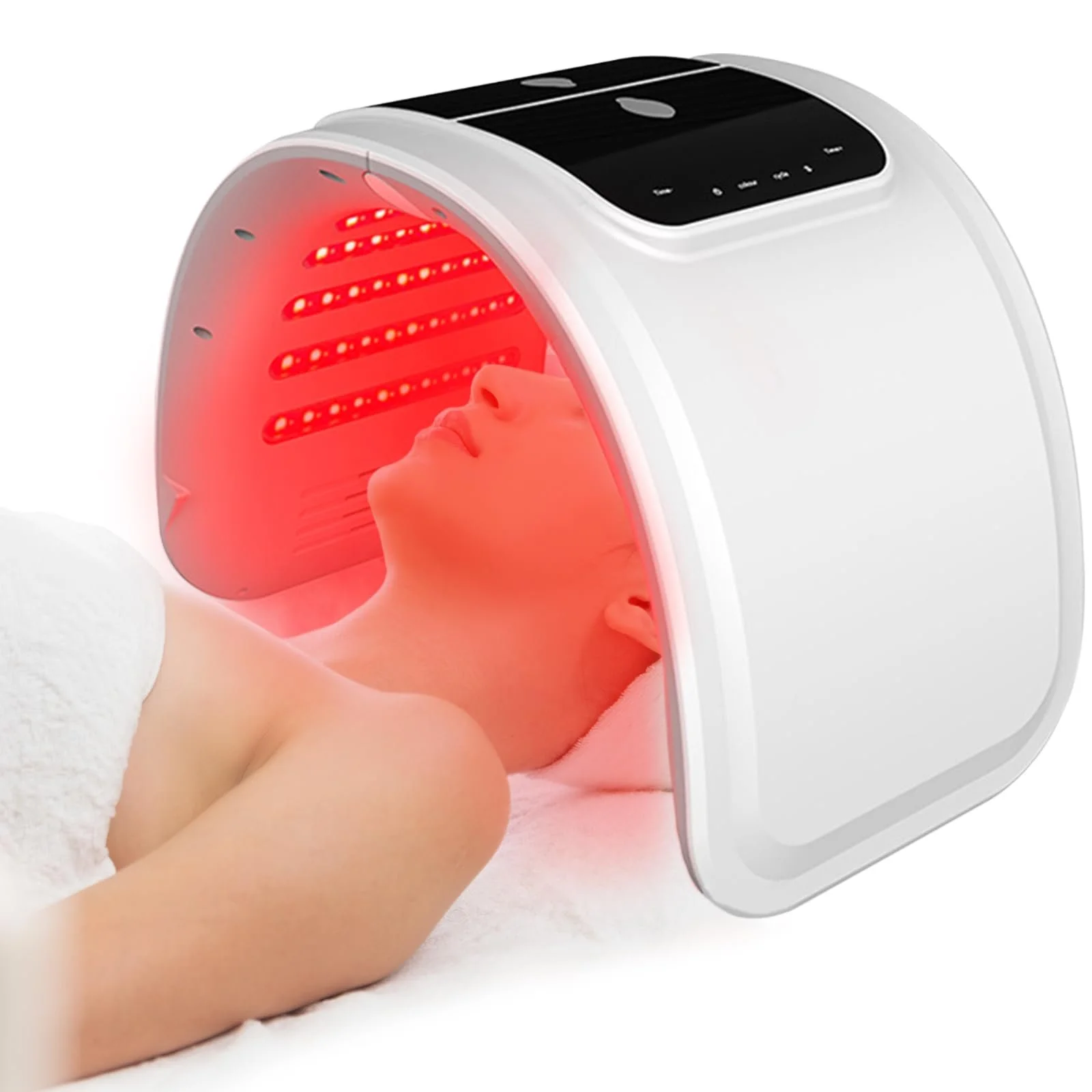 LED Маска для лица Jargrovs 7-цветная светотерапия Красный, зеленый, желтый, синий, голубой, фиолетовый, белый, фото №3