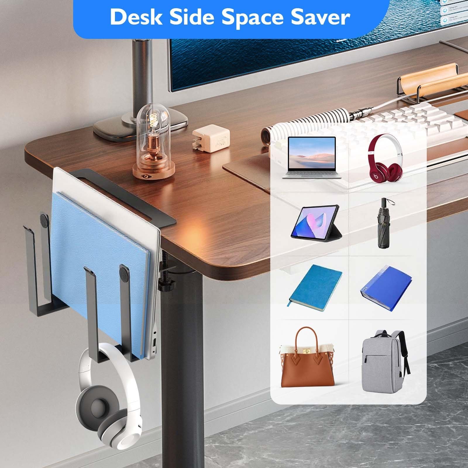 Регулируемая Настольная Подставка для Ноутбука, Вертикальная Подставка для Ноутбука, Подставка для Ноутбука без Сверления, Подвесная Подставка для Ноутбука, Настольное Хранение для Документов Pro (Двойной Слой), фото №3